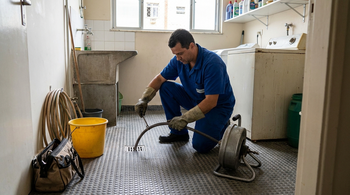 Desentupimento de ralo profissional em Maceió‑AL