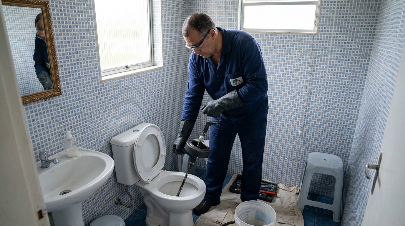 Desentupimento de vaso profissional em Maceió‑AL