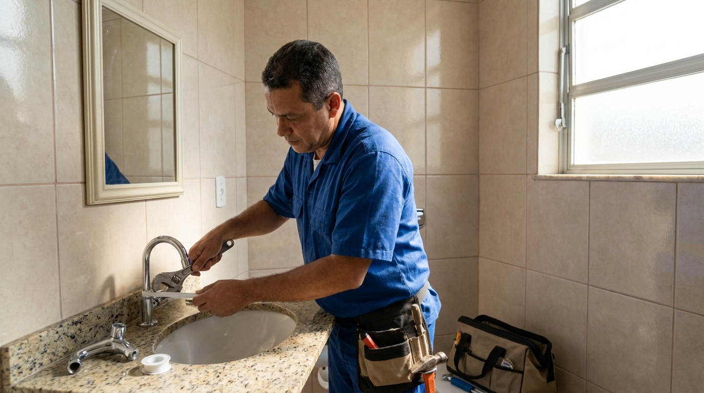 Instalação de torneira de banheiro em Maceió‑AL