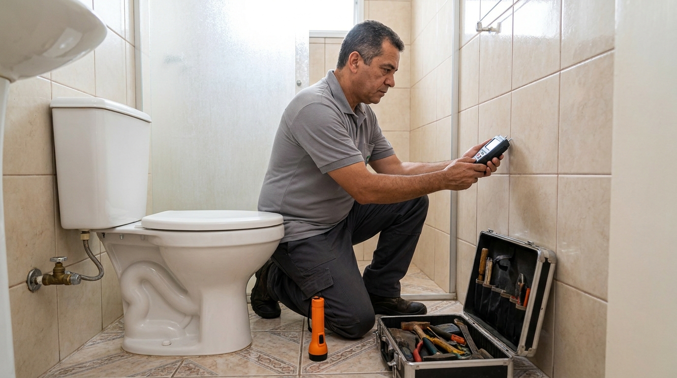 Técnico de caça vazamento com detector em Maceió‑AL